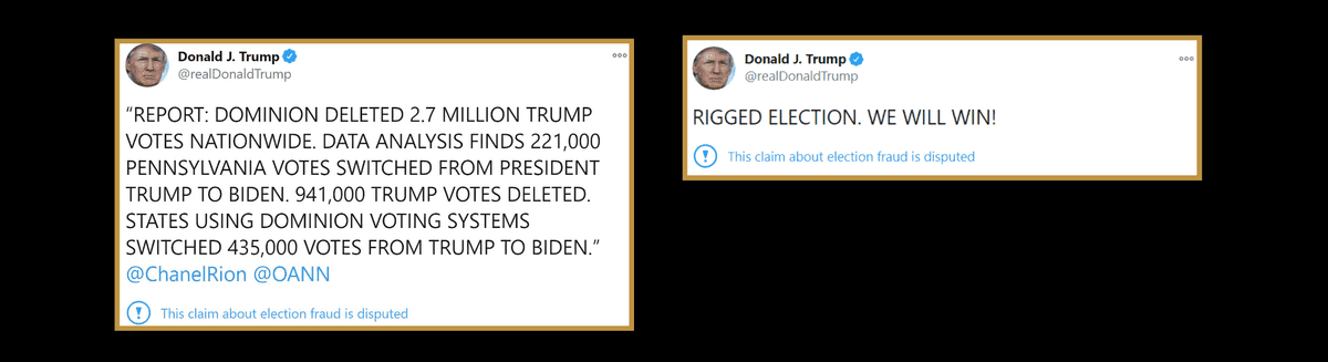Trump questions the elections result